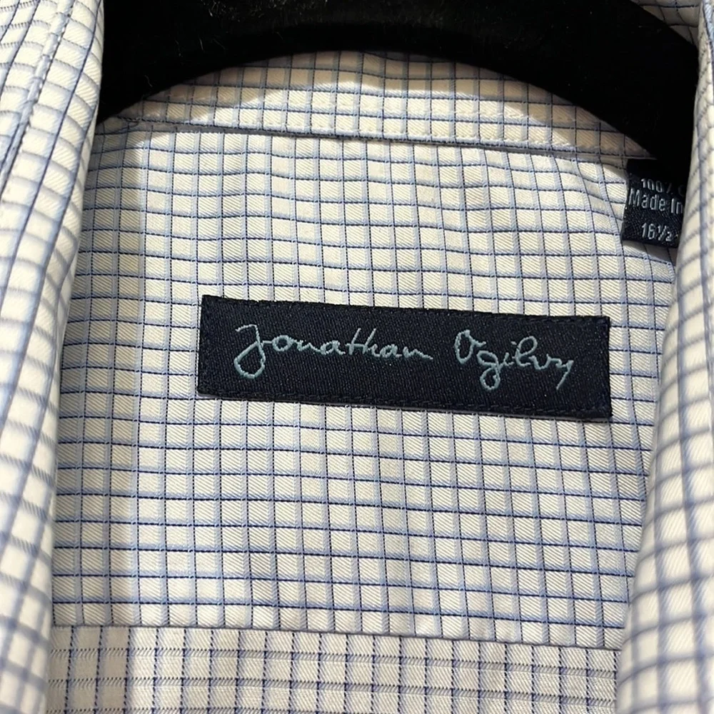 Jonathan Ogilvy Casual Button Down Shirt Size 16.5-32/33 - Picture 3 of 6
